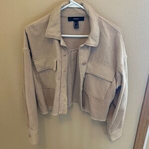 Forever 21 Beige Corduroy Jacket